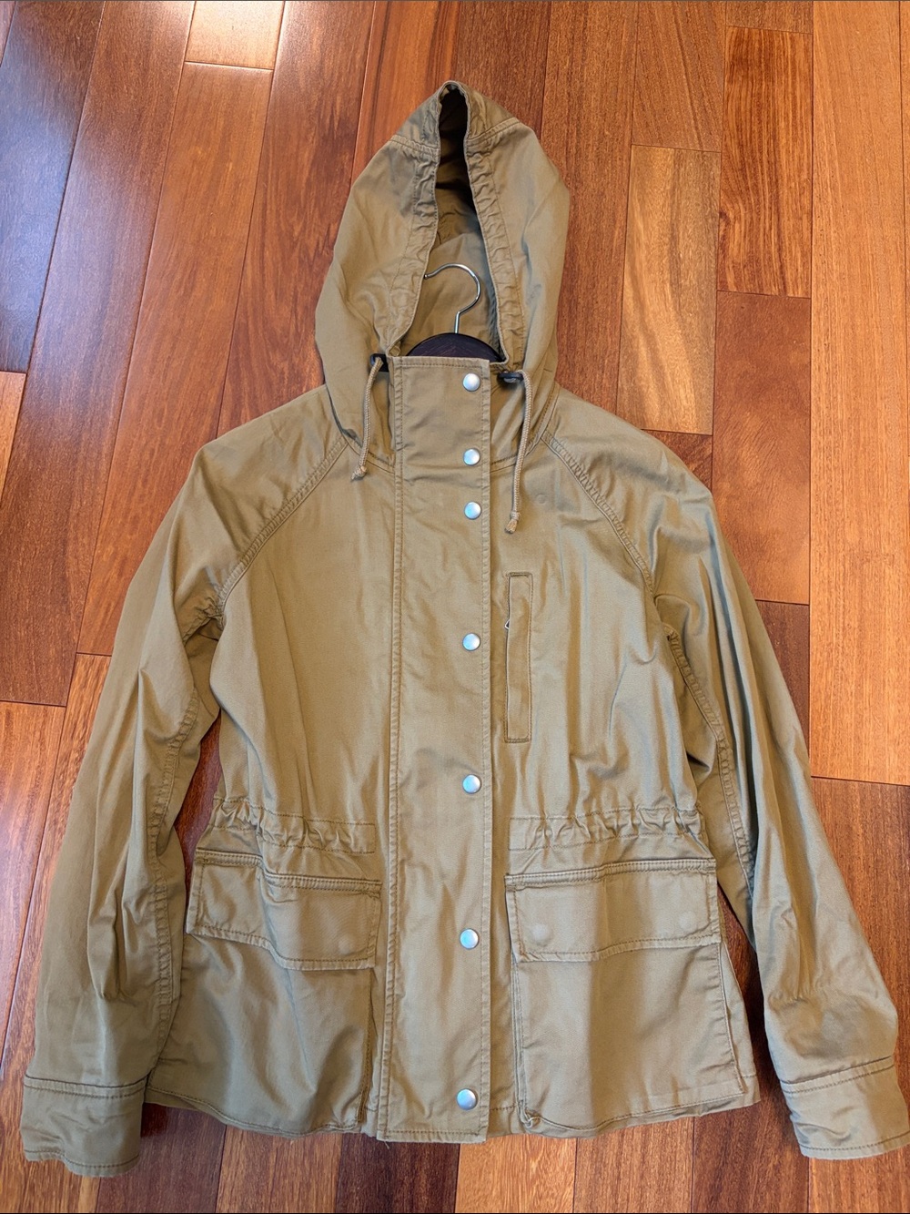 GAP Khaki Utility Hooded Jacket - Women's